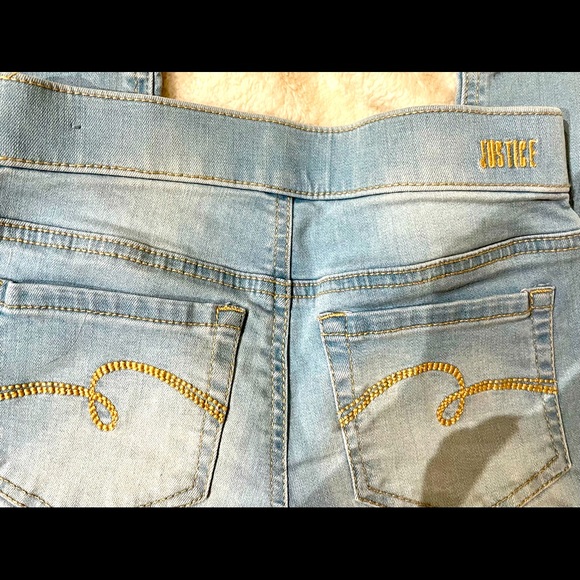 Justice Girls size 12 brand new sequin flip pull on jeans. - Picture 5 of 8